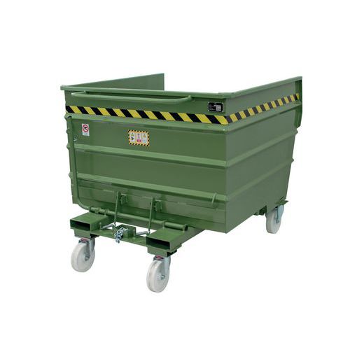 PORTA ROTTAMI RIBALTIB. VERDE CAP1350 LT-D IM1500X1320X980,