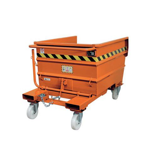 Porta Rottami 490L Arancio 920X910 ARANCIO,