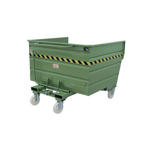 PORTA ROTTAMI RIBALTIB. VERDE CAP1600 LT-DIM1 500X1550X980,