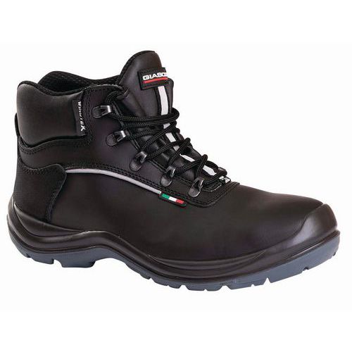 Calzatura alta in pelle fiore nero e membrana windtex nonché suola HRO S3 KIEL S3 HR058L - 44,