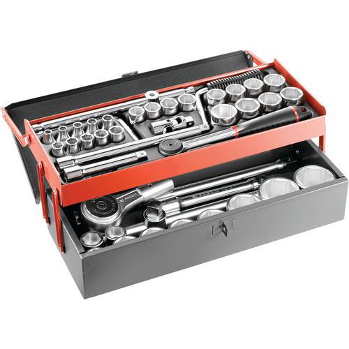 Cassetta di chiavi a bussola esagonali da 1/2 pollice 6 scanalature e 3/4 di pollice,