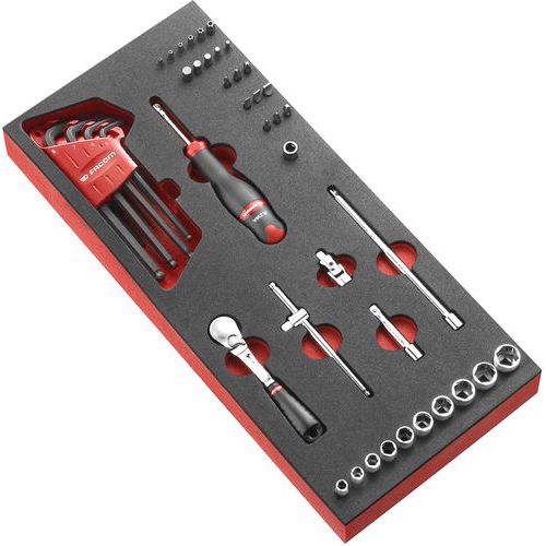 Modulo in espanso di prese a 6 punti da 1/4 di pollice - 46 pezzi,