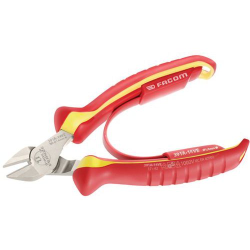 Pinza da elettricista diagonale con becco affilato 140mm 1000V,