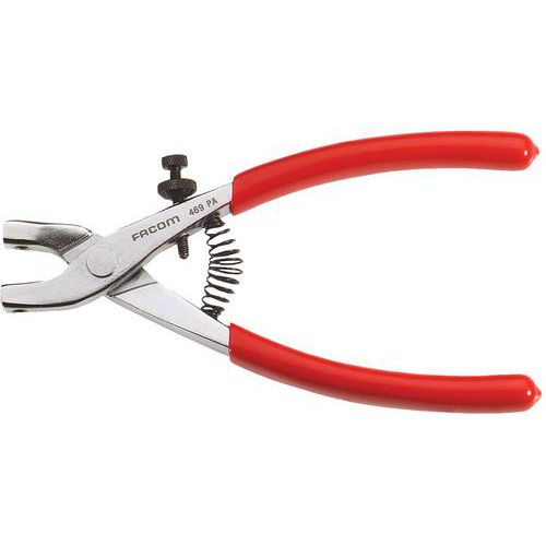 Pinza per anelli di sicurezza intercambiabili,