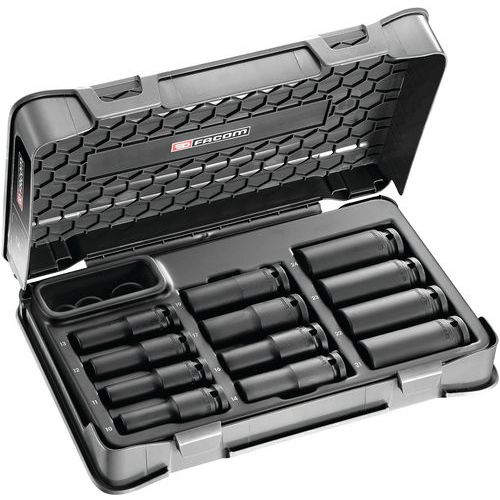 Set di bussole a impulsi 1/2 pollice 6 punti 10-24 mm,