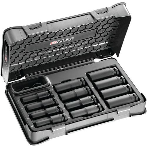 Cassetta di bussole a impulsi 1/2 pollice 12 scanalature-27 mm,