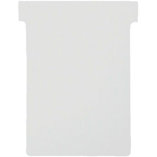 Schede a T Nobo, misura 1,5, bianche (5 lotti da 100 schede),