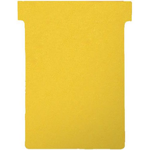 Schede a T Nobo, misura 1,5, gialle (5 lotti da 100 schede),