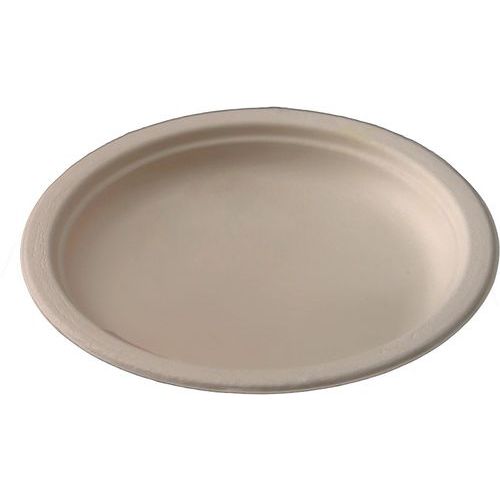 Piatto diam 18 cm cellulosa non sbiancata,