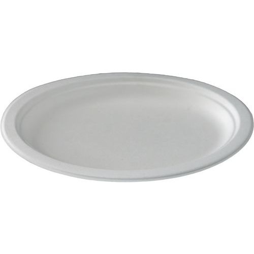Piatto polpa di cellulosa 26x19cm,