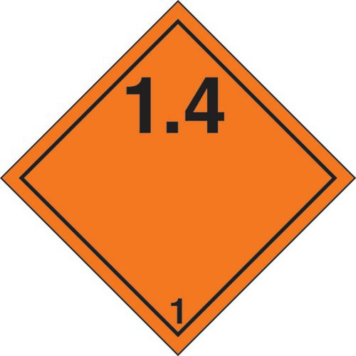 adesivo cm 10x10 Pericolo classe 1-1.4(Esplosivi 1.4),