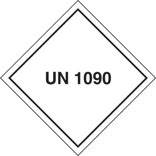 adesivo cm 10x10 UN 1090 (Trasporto in quantità limitata),