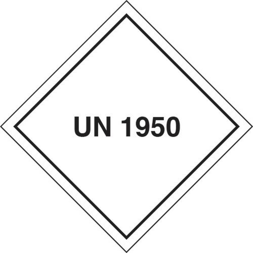 adesivo cm 10x10 UN 1950 (Trasporto in quantità limitata),