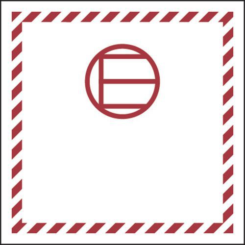 adesivo cm 10x10 Dangerous goods excepted quantities,