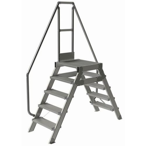 Passerella fissa 5 gradini 600 mm. Inclinazione 60 °,