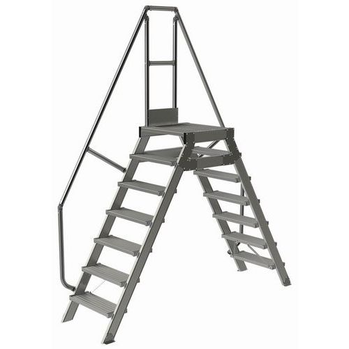 Passerella fissa 7 gradini 600 mm. Inclinazione 60 °,