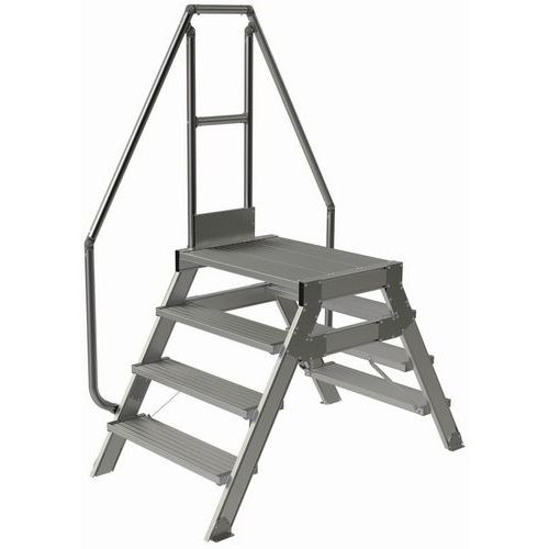 Passerella fissa 4 gradini 800 mm. Inclinazione 60 °,