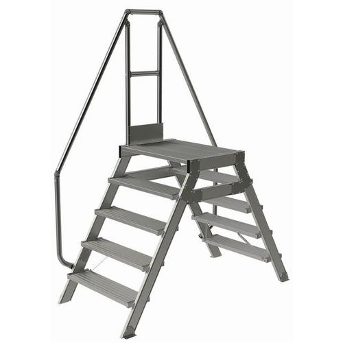 Passerella fissa 5 gradini 800 mm. Inclinazione 60 °,