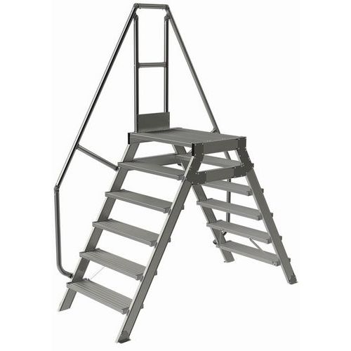 Passerella fissa 6 gradini 800 mm. Inclinazione 60 °,