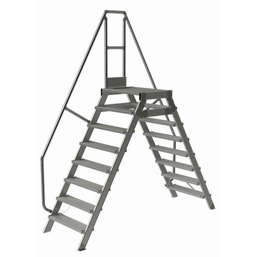 Passerella fissa 8 gradini 800 mm. Inclinazione 60 °,