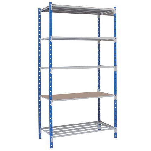 Scaffalatura di partenza Combi-Flip - carico max ripiano: 186 kg - prof.: 400 mm,