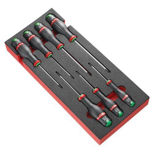 Modulo 7 cacciaviti Protwist® nella vaschetta in espanso,