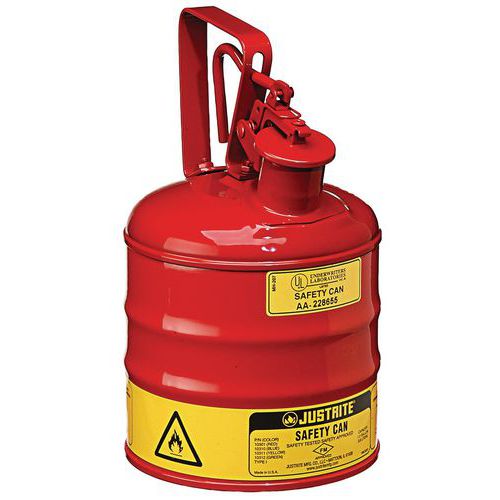 Bidone di sicurezza di tipo I 184⌀ x 292 rosso,