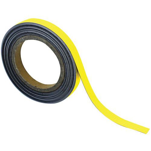 Nastro magnetico marcatura 10mx15mm giallo-Manutan Expert,