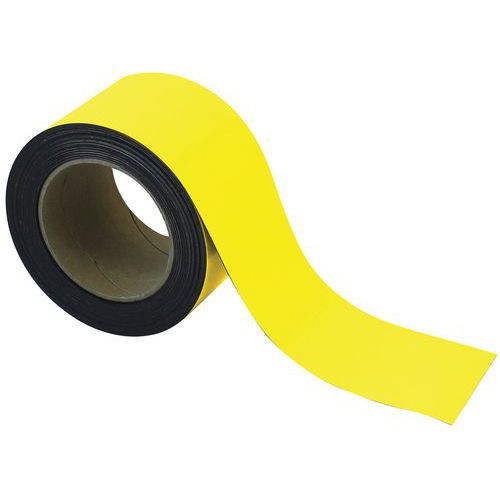 Nastro magnetico marcatura 10mx70mm giallo-Manutan Expert,