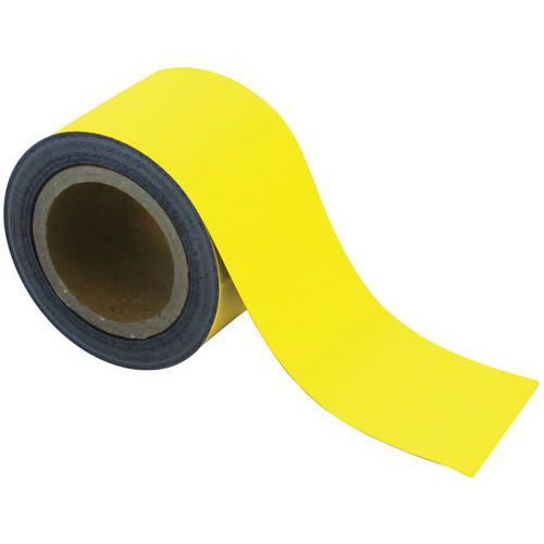Nastro magnetico marcatura 10mx90mm giallo-Manutan Expert,
