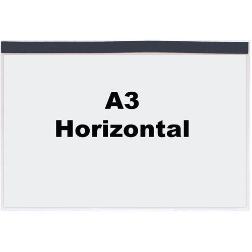 Busta portadocumenti trasparente A3 H magnetica - Manutan,