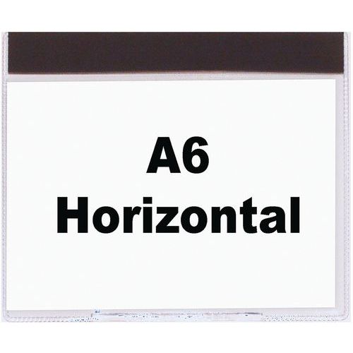 Busta portadocumenti A6 110 mm x 150 mm magnetica - Manutan,