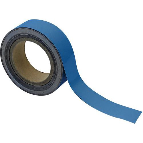 Nastro magnetico riscrivibile 40mm x 10m blu - Manutan,