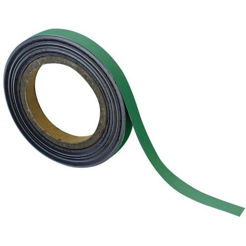 Nastro magnetico riscrivibile 15mm x 10m verde - Manutan,
