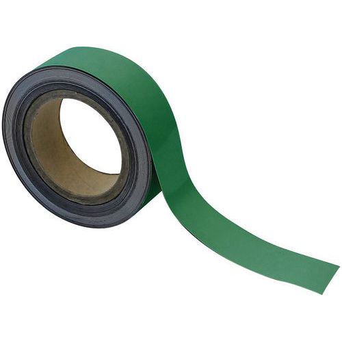 Nastro magnetico riscrivibile 40mm x 10m verde - Manutan,