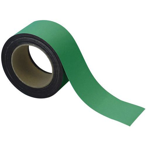Nastro magnetico riscrivibile 60mm x 10m verde - Manutan,