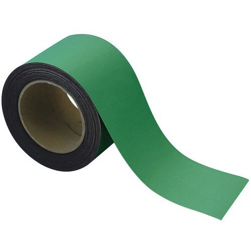 Nastro magnetico riscrivibile 80mm x 10m verde - Manutan,