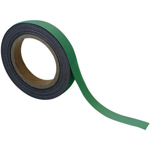 Nastro magnetico riscrivibile 20mm x 10m verde - Manutan,