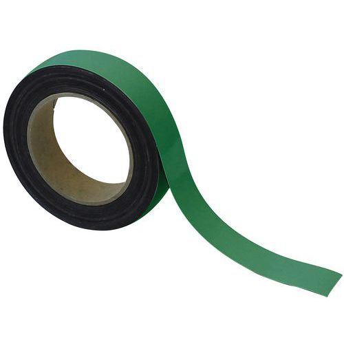 Nastro magnetico riscrivibile 30mm x 10m verde - Manutan,