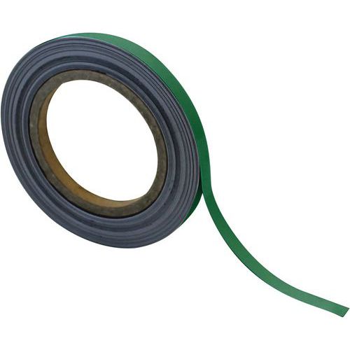Nastro magnetico riscrivibile 10mm x 10m verde - Manutan,