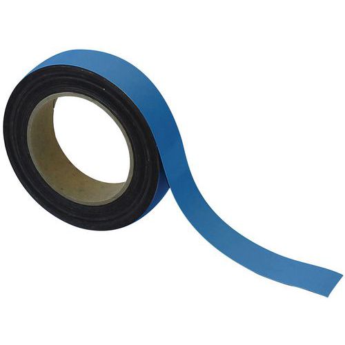 Nastro magnetico riscrivibile 30mm x 10m blu - Manutan,