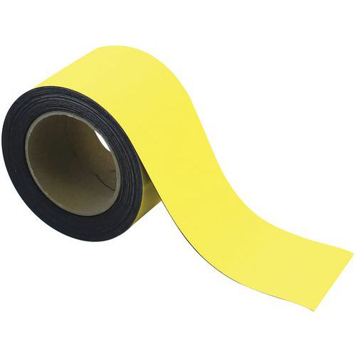 Nastro magnetico marcatura 10mx80mm giallo-Manutan Expert,