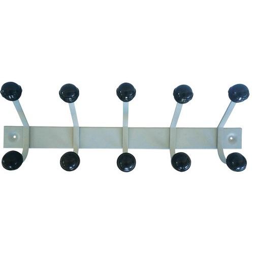 Attaccapanni da parete a sfere 5 L59 A23 P14 Grigio/cromato,