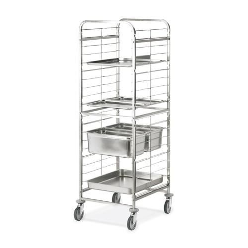 Portateglie GN con guide in filo 20 GN 1/1,