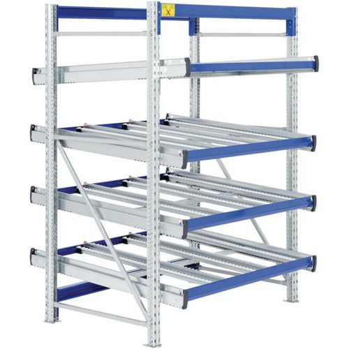 Scaffalatura fissa 2000x1470x1300, 4 ripiani dritti,