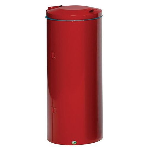 Pattumiera doppio battente rosso 120L,