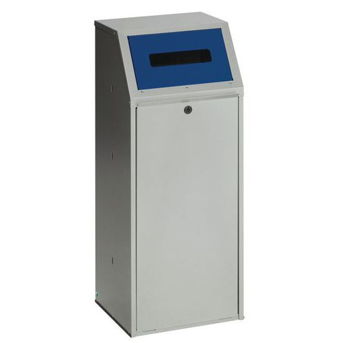 Pattumiera raccolta differenziata in acciaio - Blu 70L,