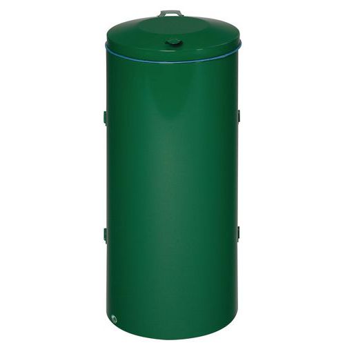 Pattumiera doppio battente verde 120L,