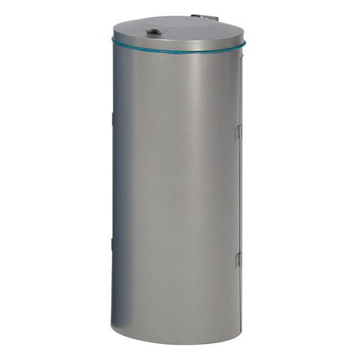 Pattumiera doppio battente - Argento 120L,