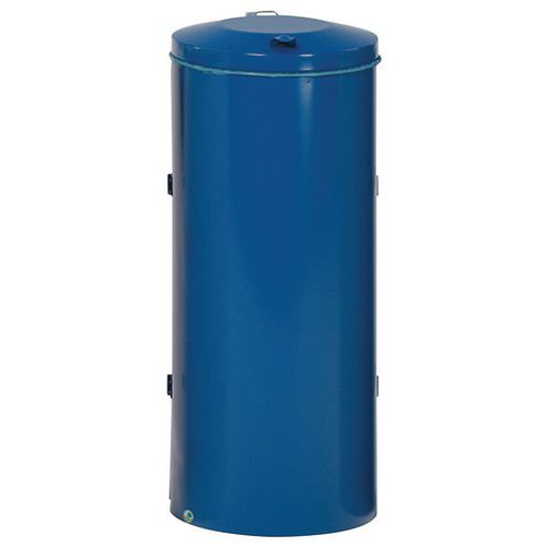 Pattumiera doppio battente blu 120L,
